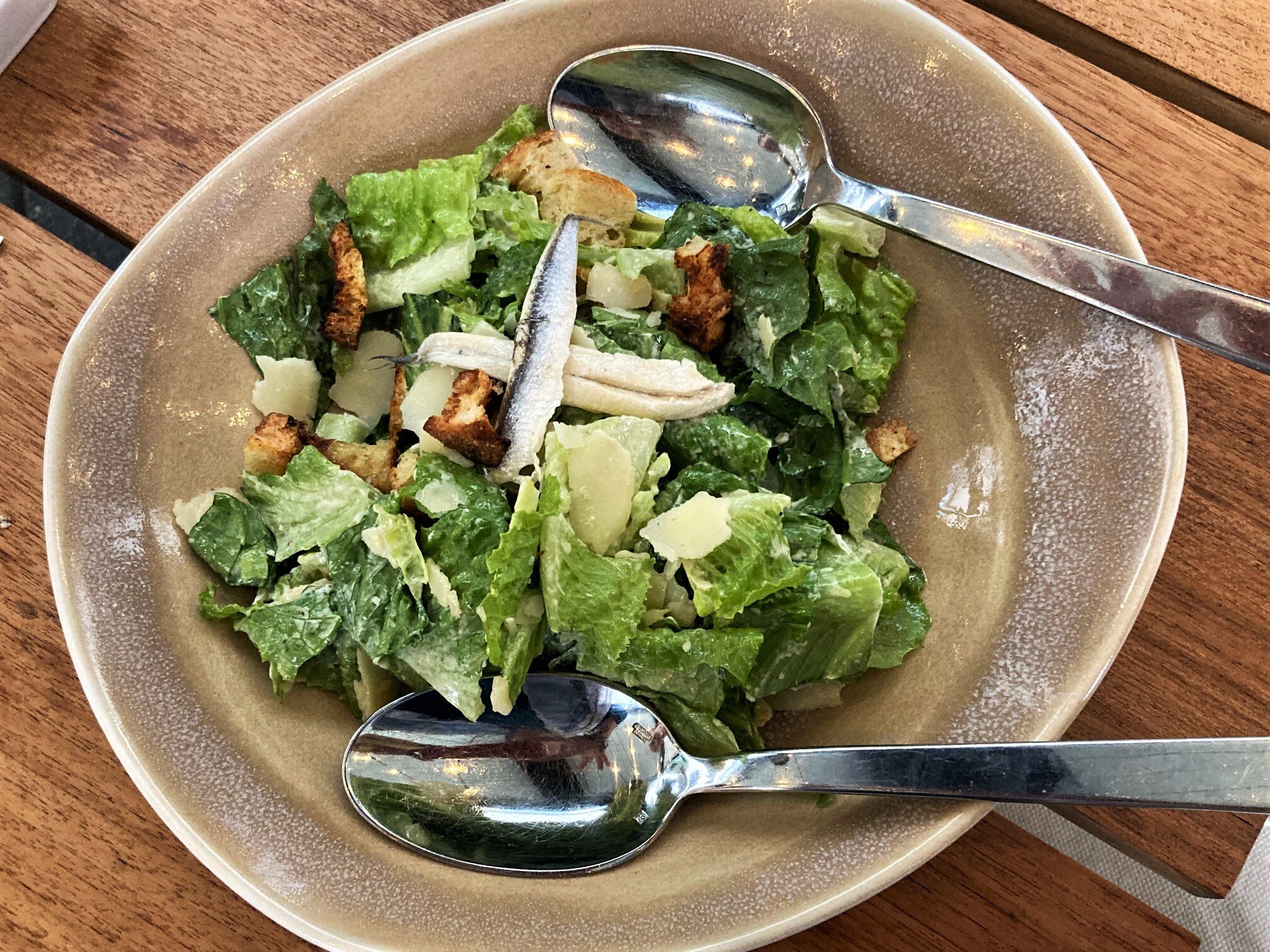 Caesar Salad with anchovies