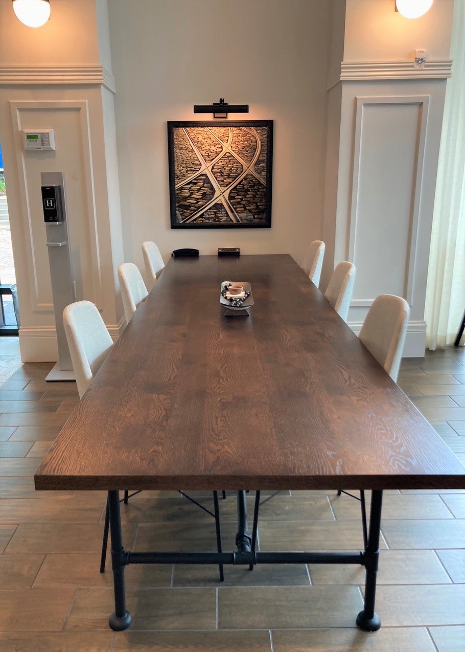 Lobby meeting table