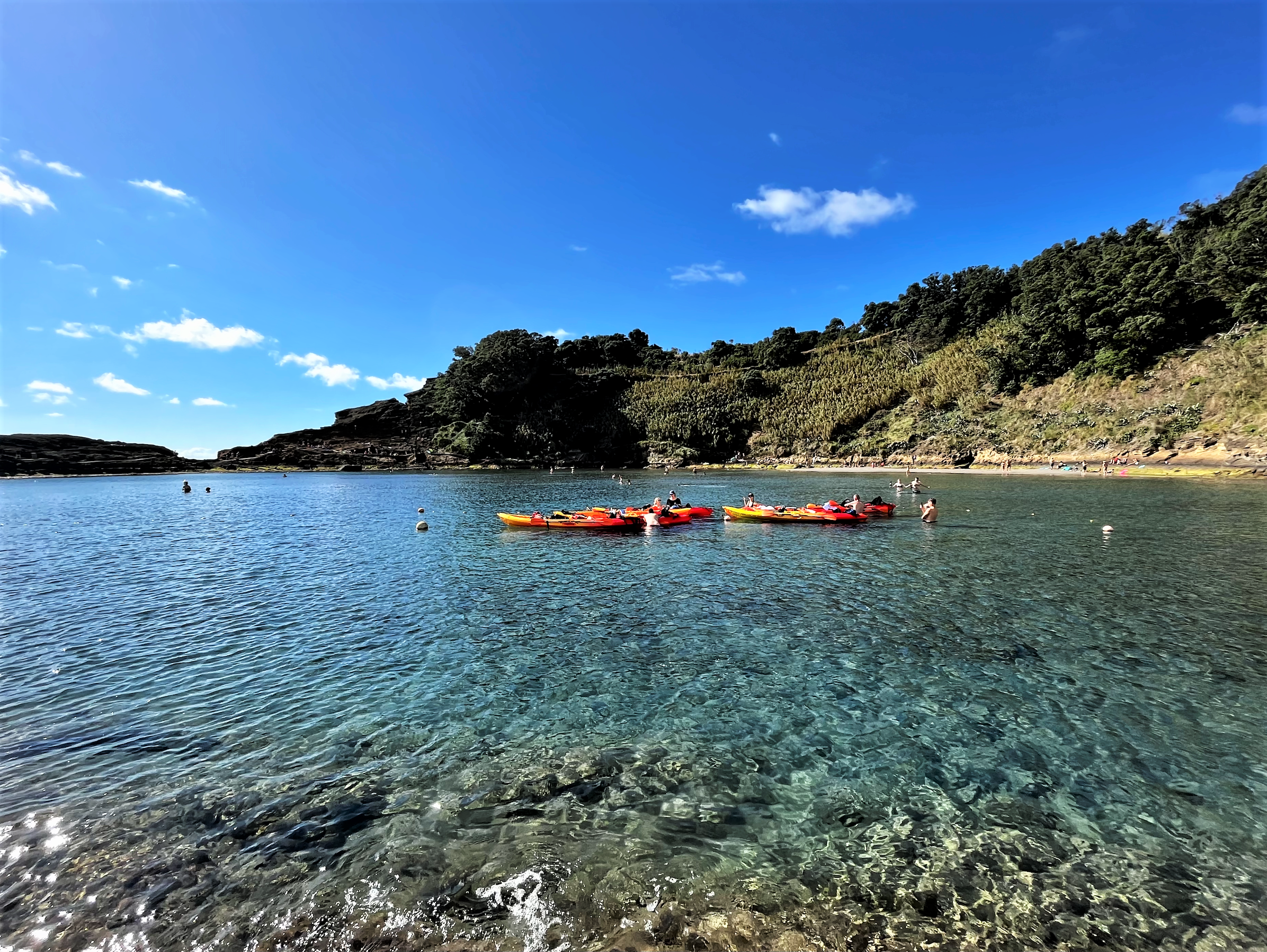 Kayaking as a group