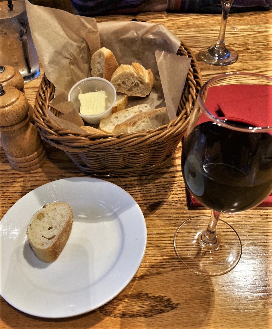 Bread basket &amp; wine