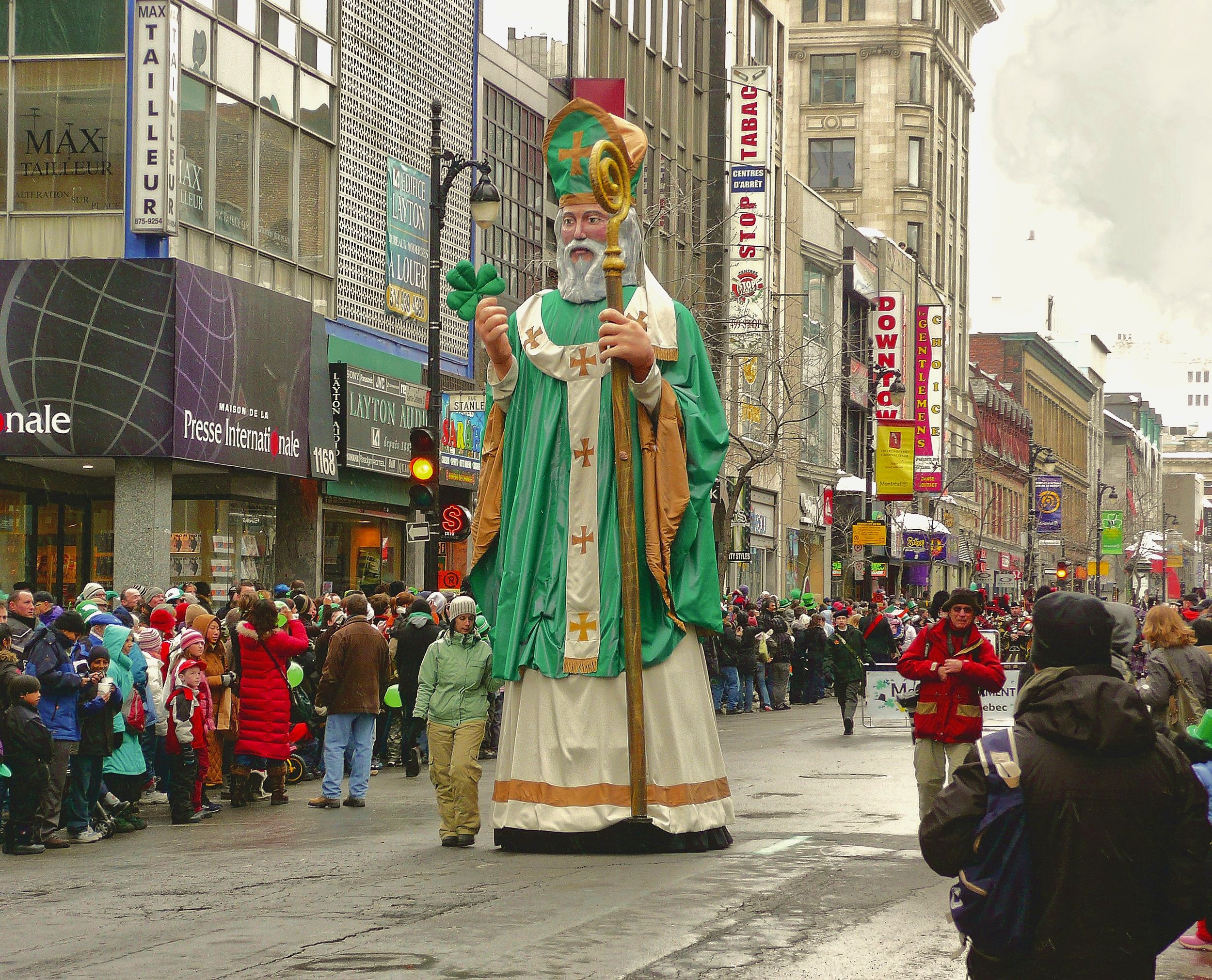 St. Patrick's image in a parade