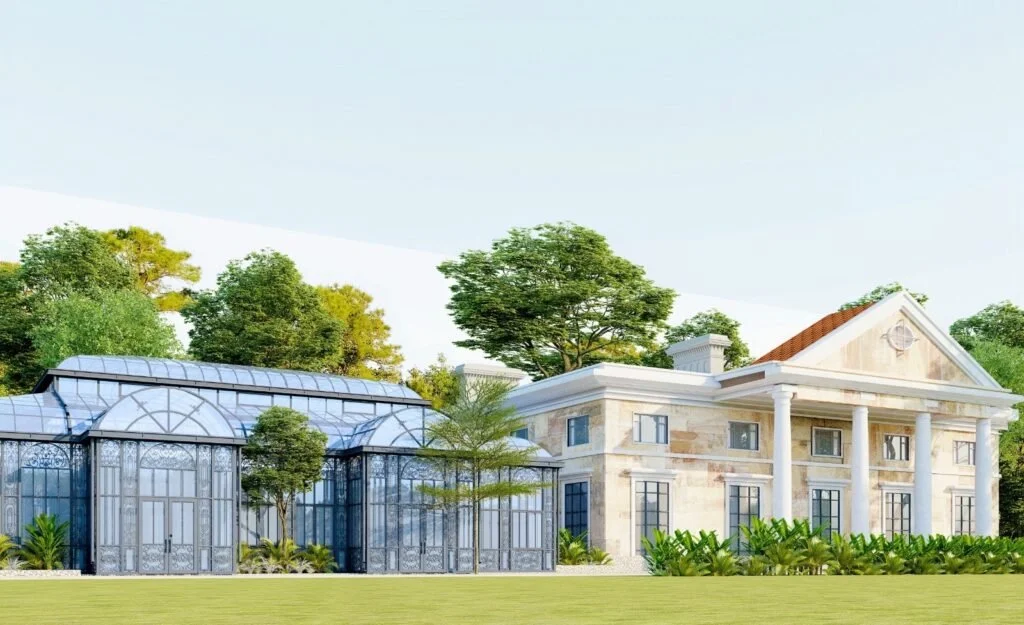 Rendering of the new conservatory addition