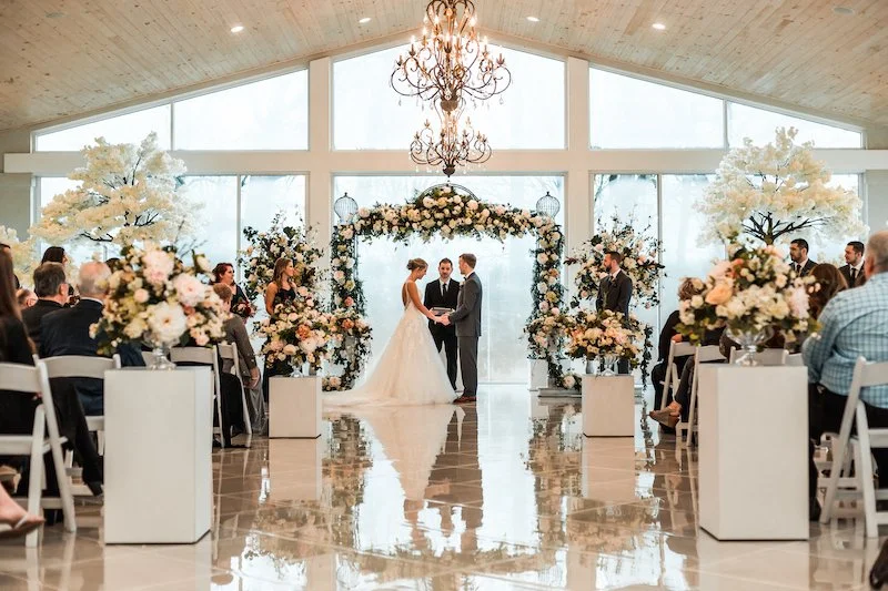 Ceremony in the pavilion