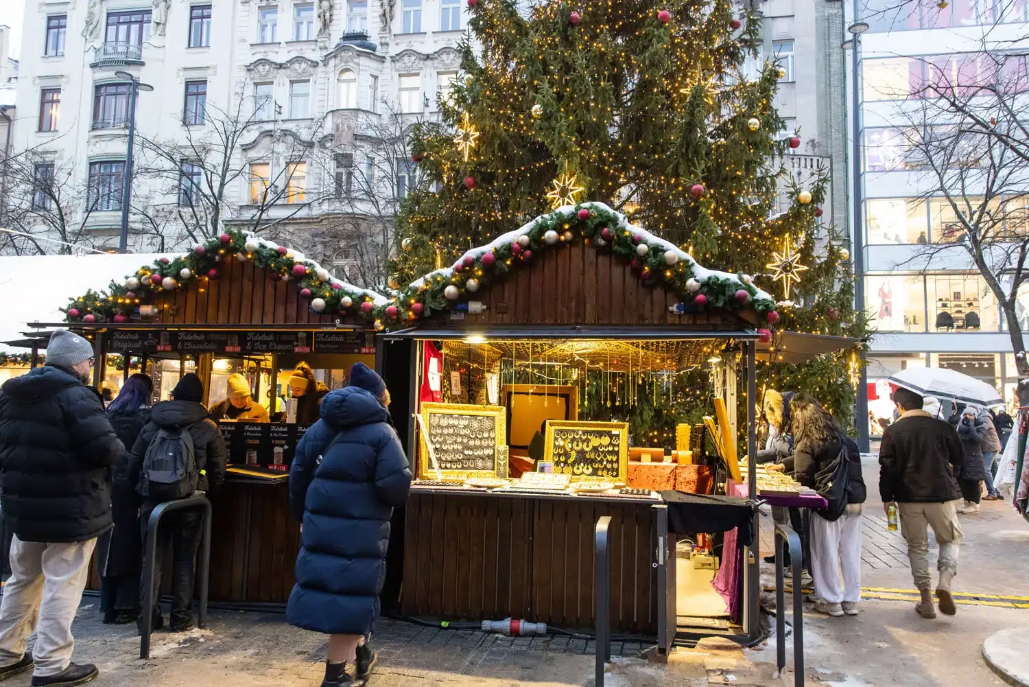 Stalls on Wenceslas Square