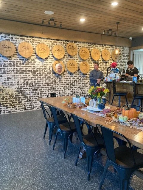 Bar and large tasting table