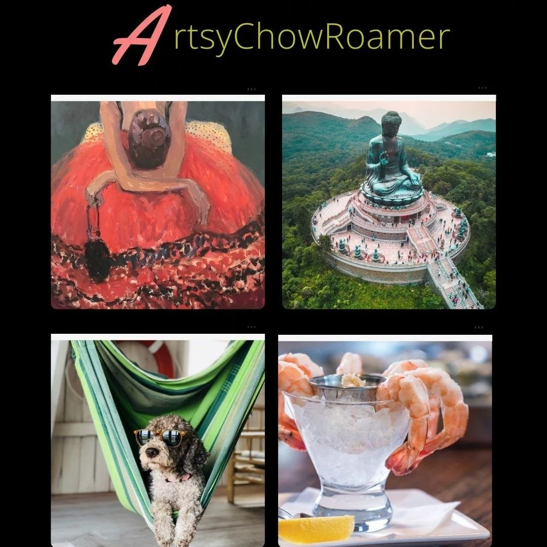 Join our tribe and subscribe for the freebies, fun and 411 on all things art, food and travel...

#artsychowroamer
#thequirkytourist
#thecuriouscorner
#artfulideal
#ediblefare
#exploretheworld
#justbecause
#dametravelers
#shechefs
#artists