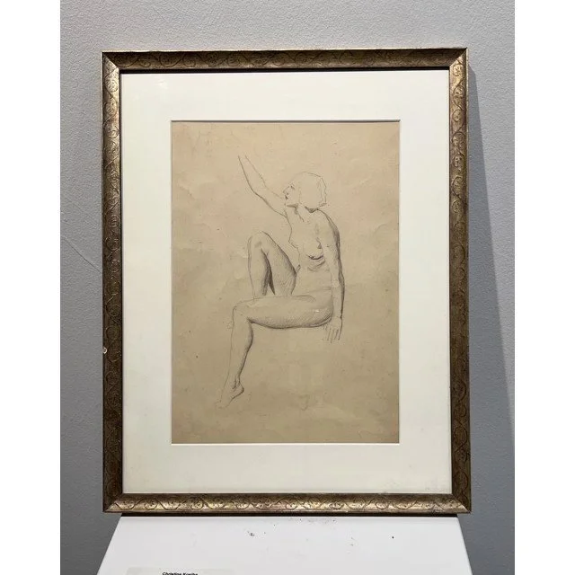 Life study: Seated nude