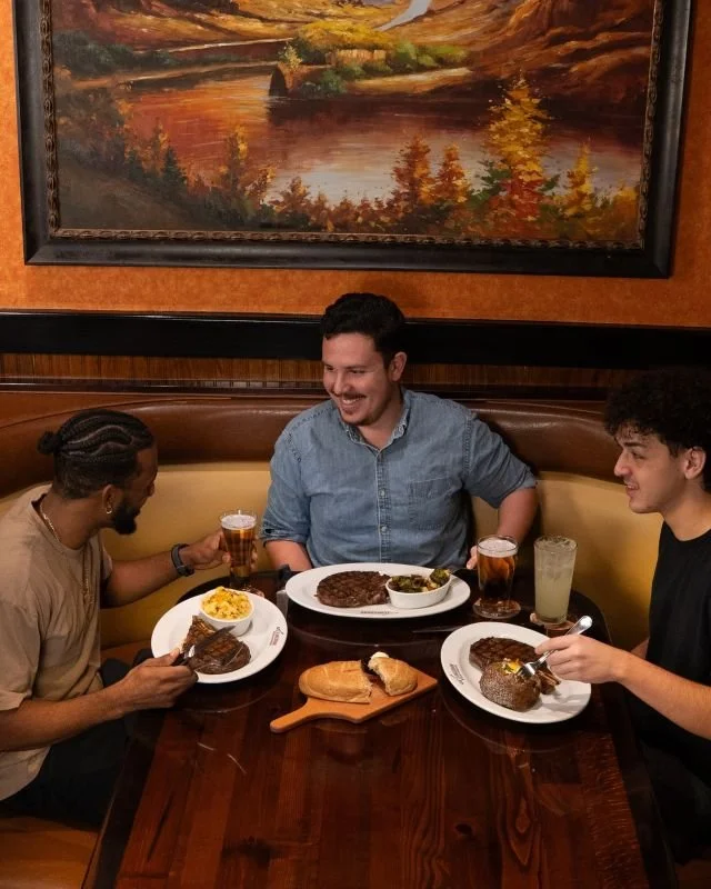 Patrons enjoying dinner
