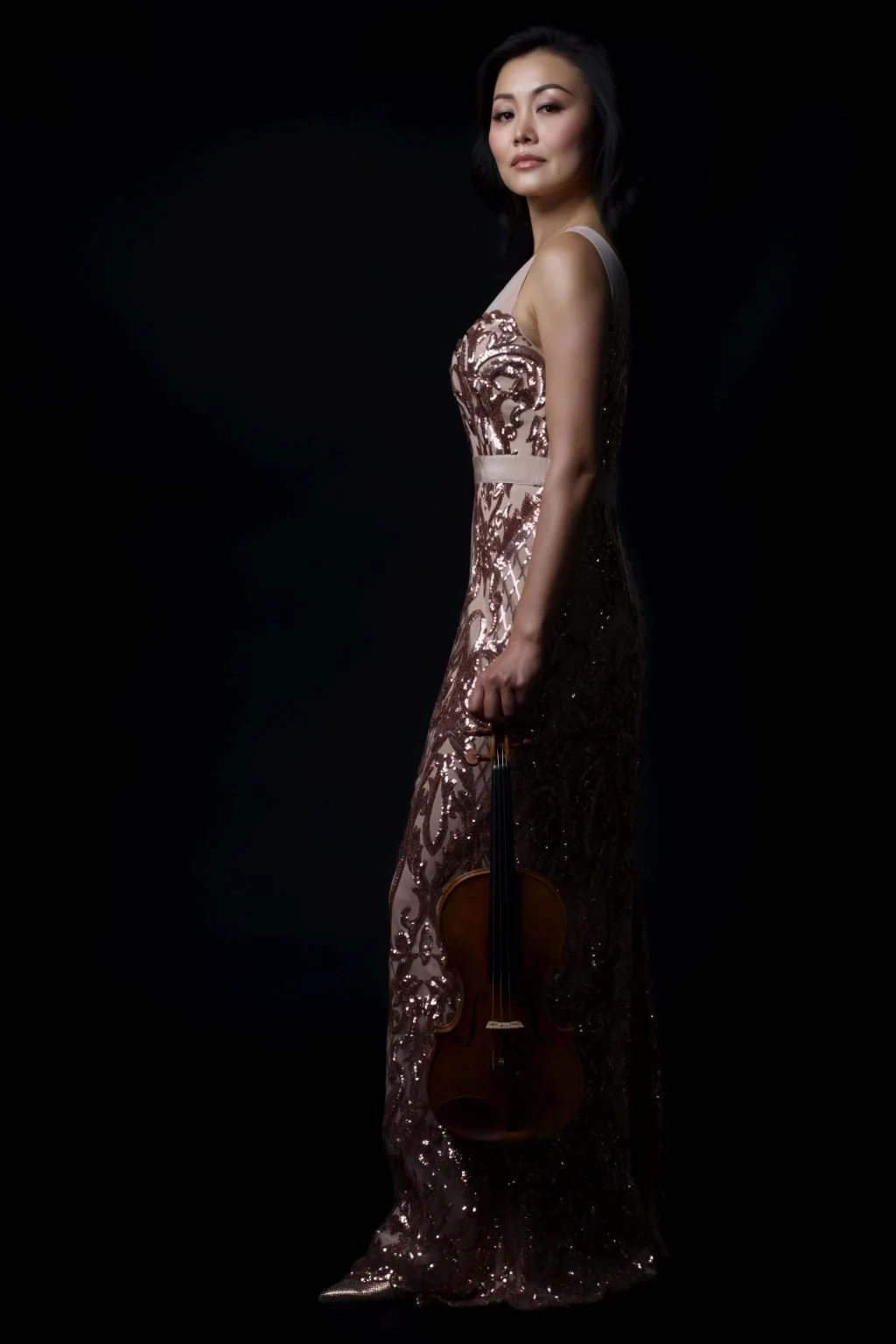 Qiao Chen Solomon in evening dress