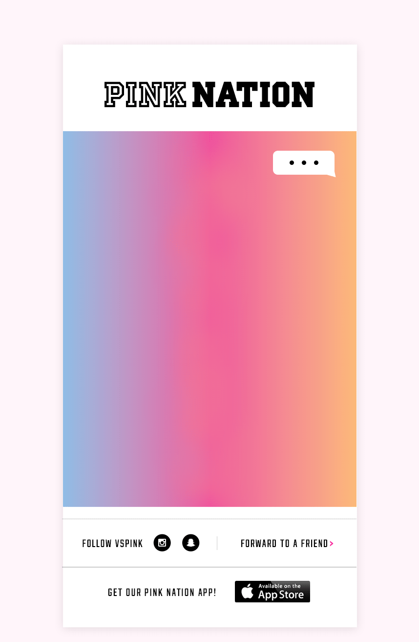 PINK Friday Teaser Email