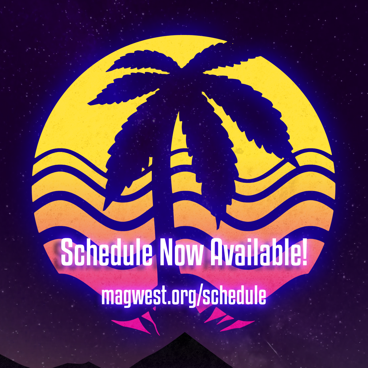 Event Schedule Now Available!