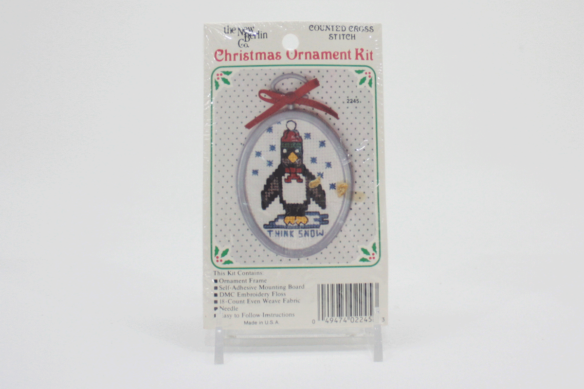 Download Vintage Christmas Cross Stitch Kits Think Snow Penguin Counted Cross Stitch Christmas High Country Vintage Yellowimages Mockups