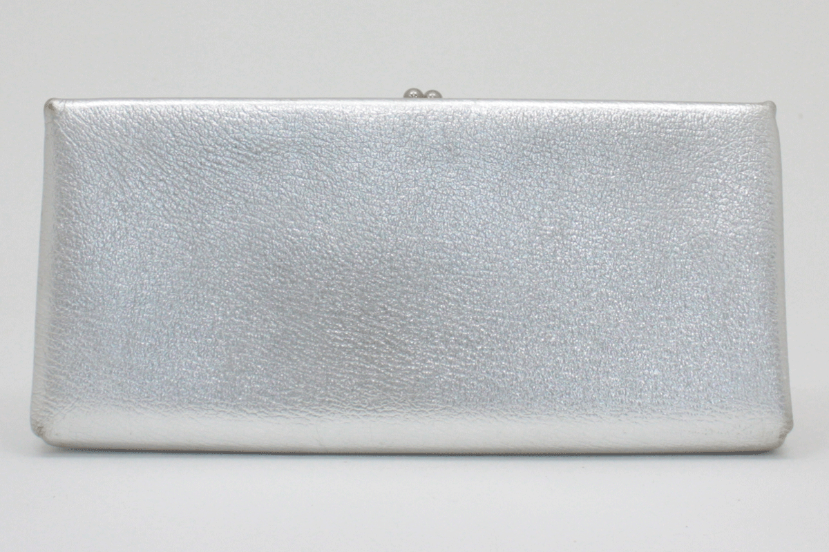 Vintage Silver Leather Clutch Evening Bag for Formal Events and Prom — High  Country Vintage