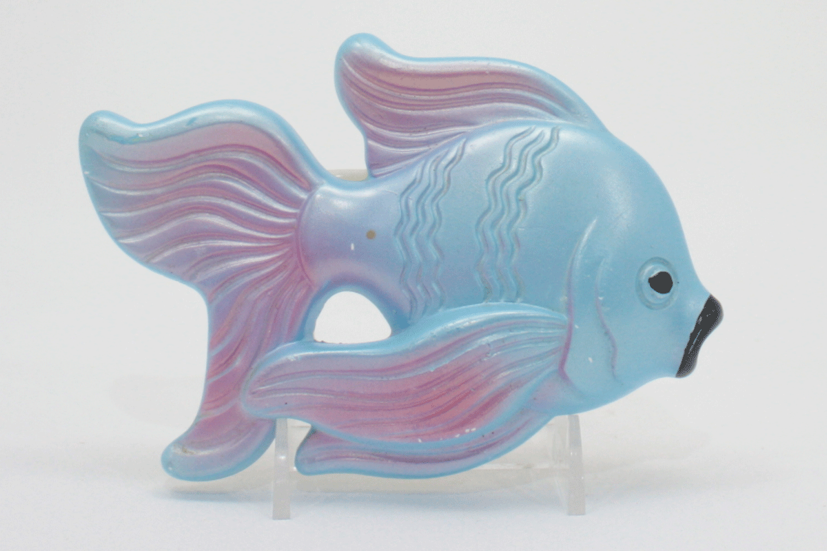 Vintage Chalkware Fish by Miller Studio 1969 Retro Bathroom Decor
