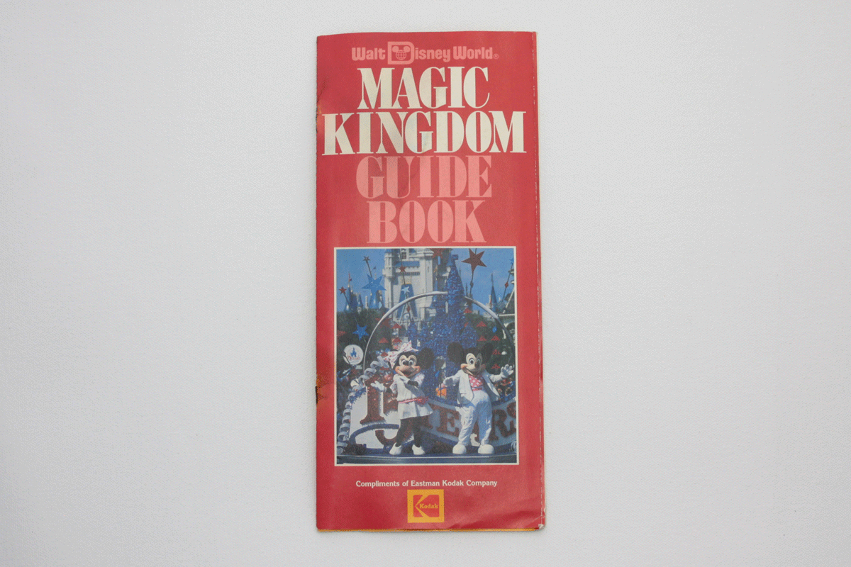 Vintage Magic Kingdom Guide Book 1986 Park Map and Guidebook Walt Disney World Brochure