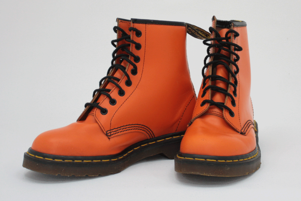 so much Deviation pill Vintage Dr. Martens Orange Combat Boots Men's UK Size 6.5 Made in England —  High Country Vintage