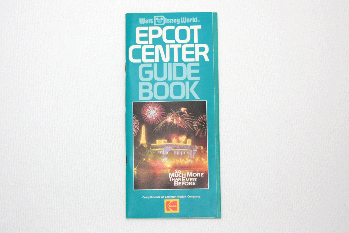 Vintage EPCOT Center Guide Book 1988 Park Map and Guidebook Walt Disney World Brochure 