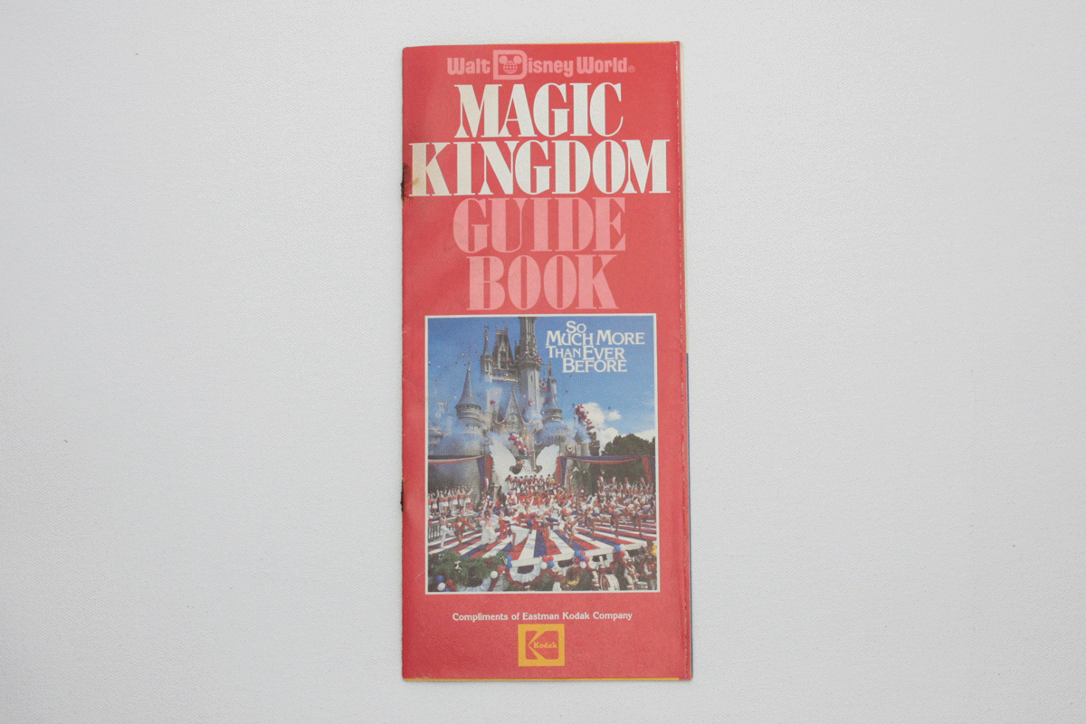 Vintage Magic Kingdom Guide Book 1987 Park Map and Guidebook Walt Disney World Brochure