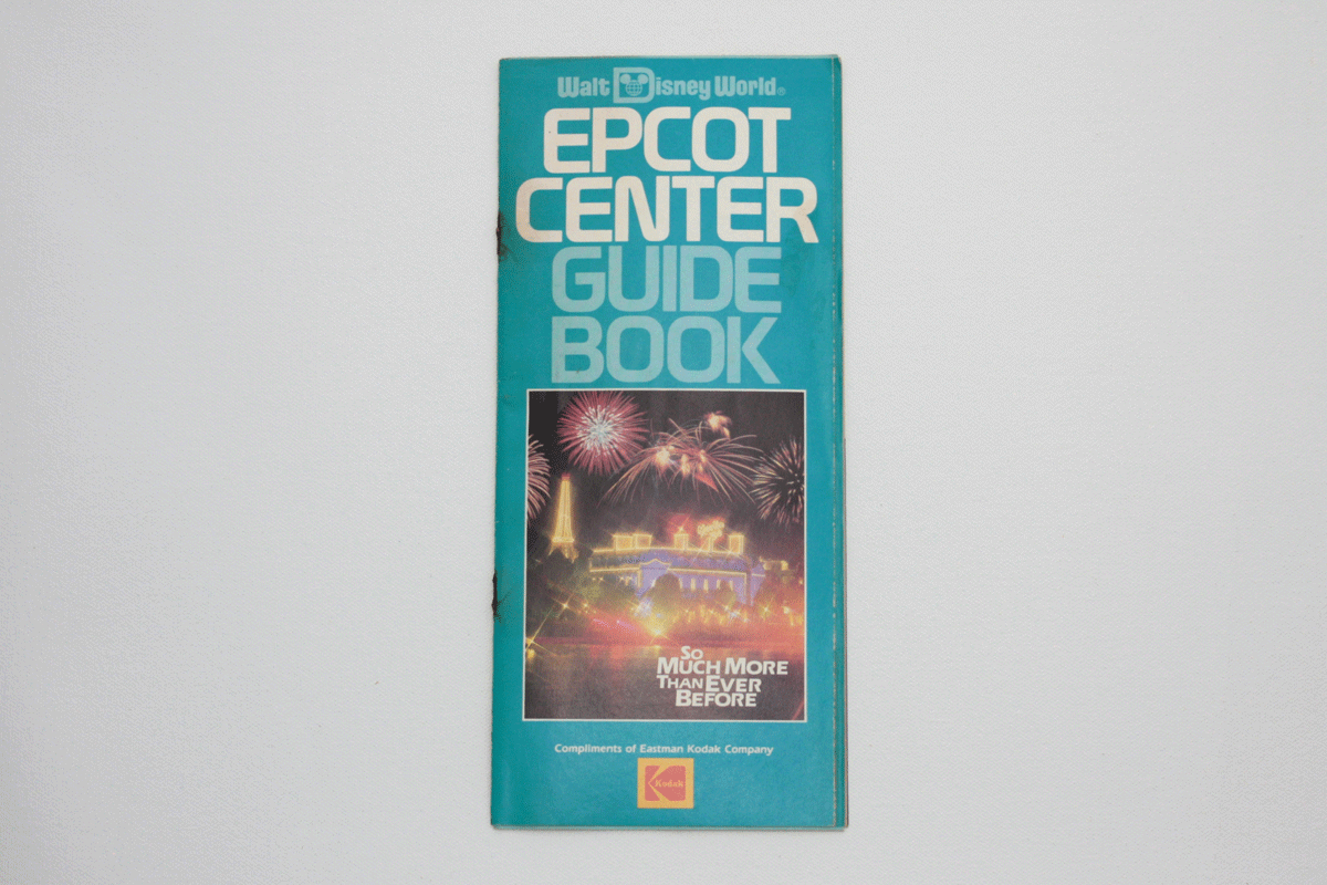 Vintage EPCOT Center Guide Book 1988 Park Map and Guidebook