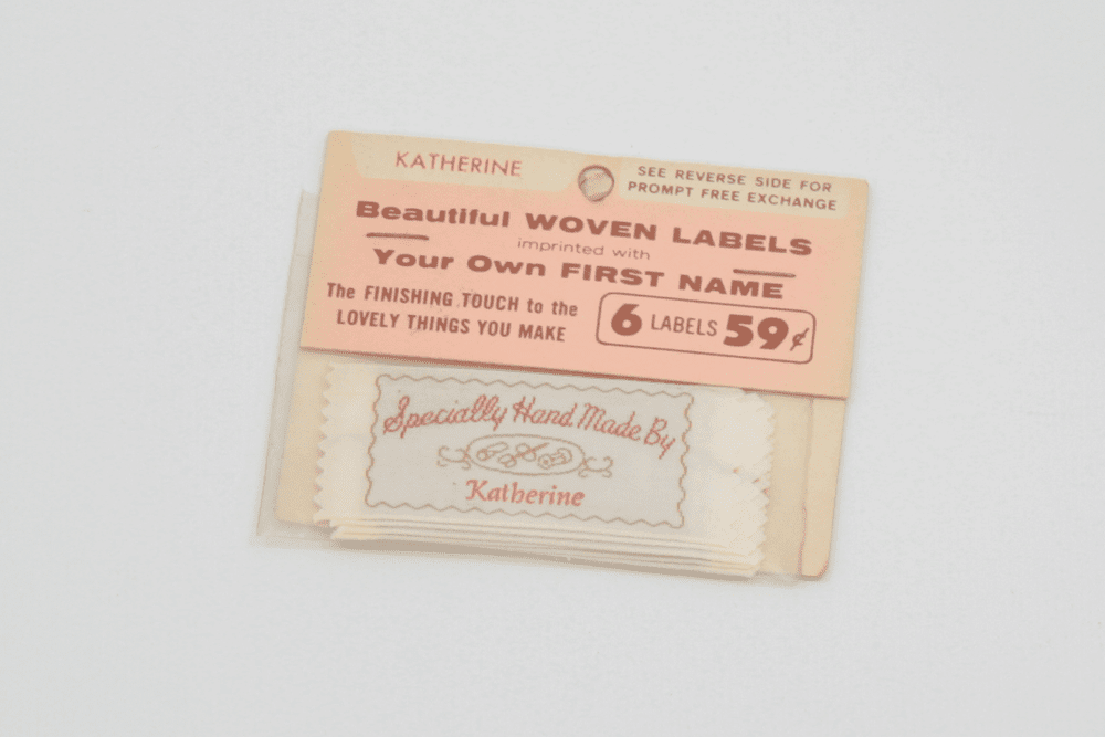 Vintage Clothing Labels: Specially Hand Made by Katherine High Country Vintage Vintage Clothing Labels: Specially Hand Made by Katherine High Country Vintage
