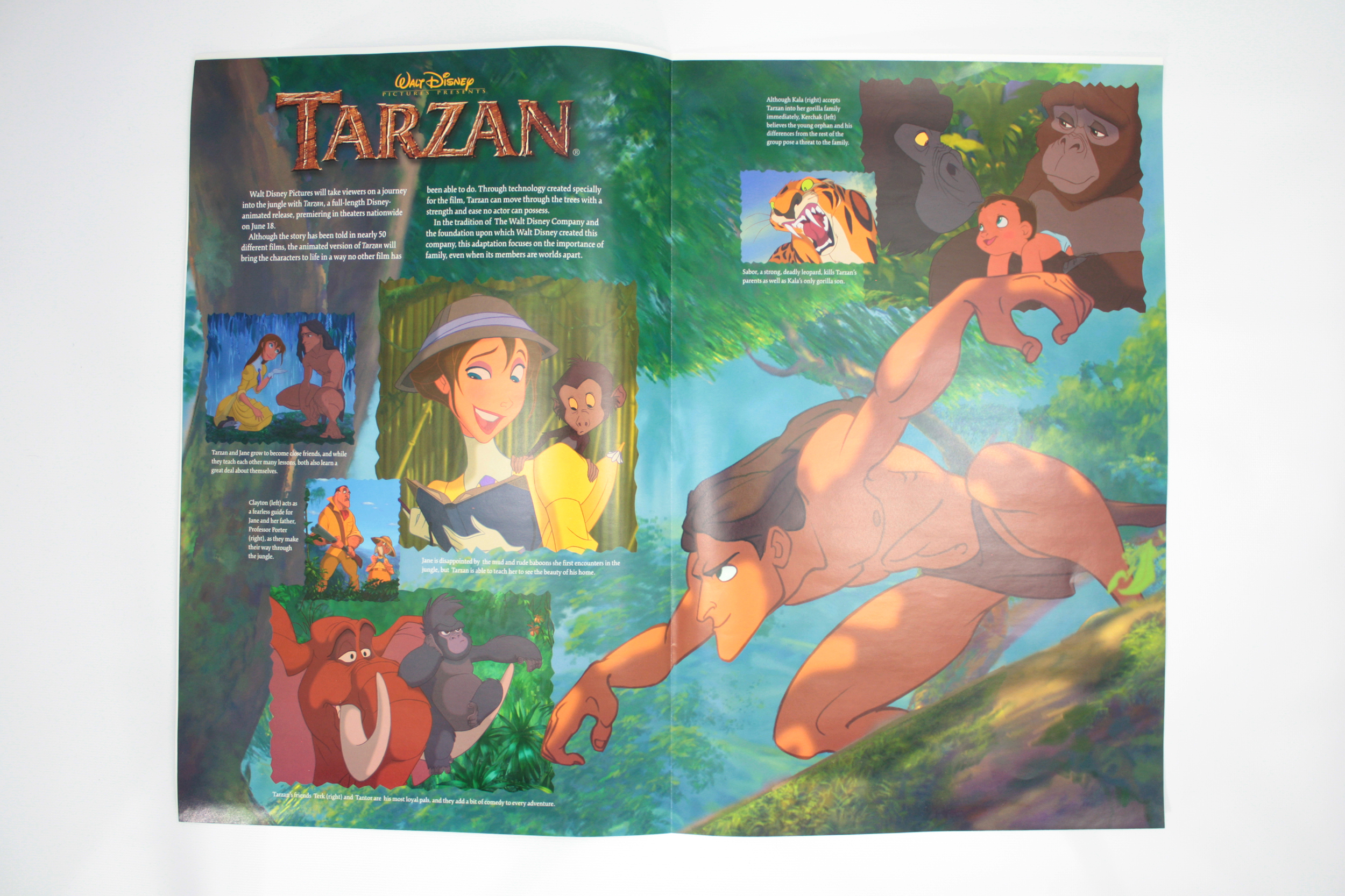 Disney's Tarzan Opening Eyes and Ears Cast Member Newspaper Full Color —  High Country Vintage