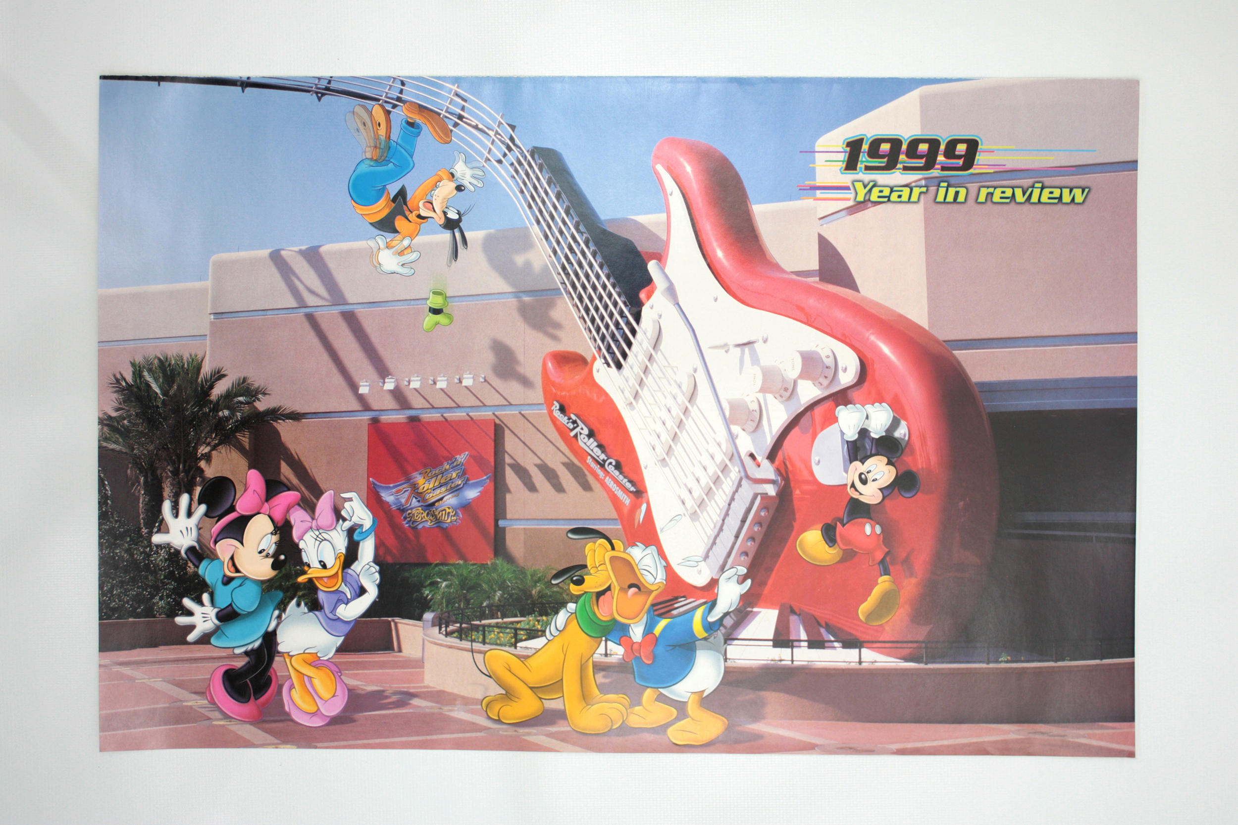 1999 Walt Disney World Year in Review Eyes and Ears Cast Member Newspaper Full Color Poster