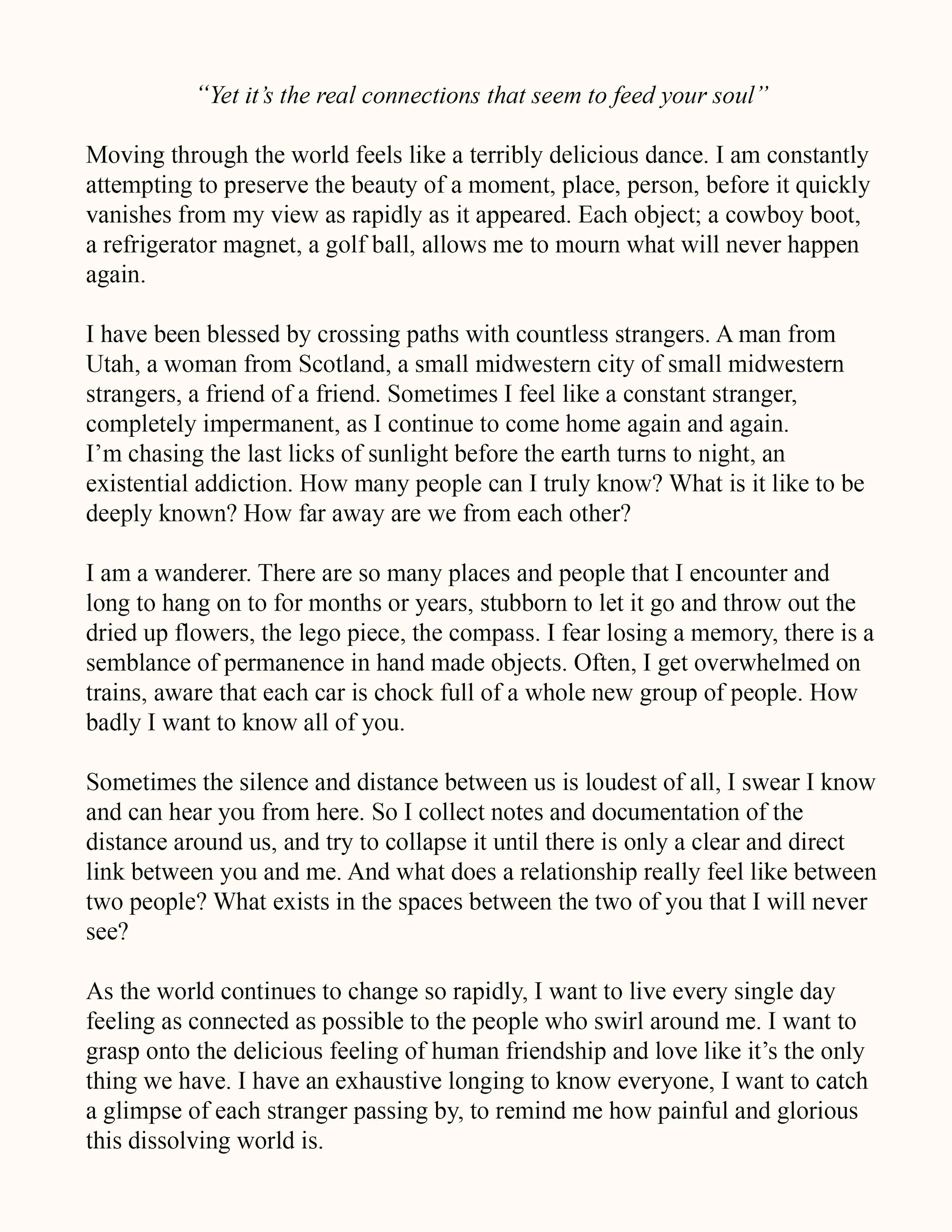 Exhibition Statement