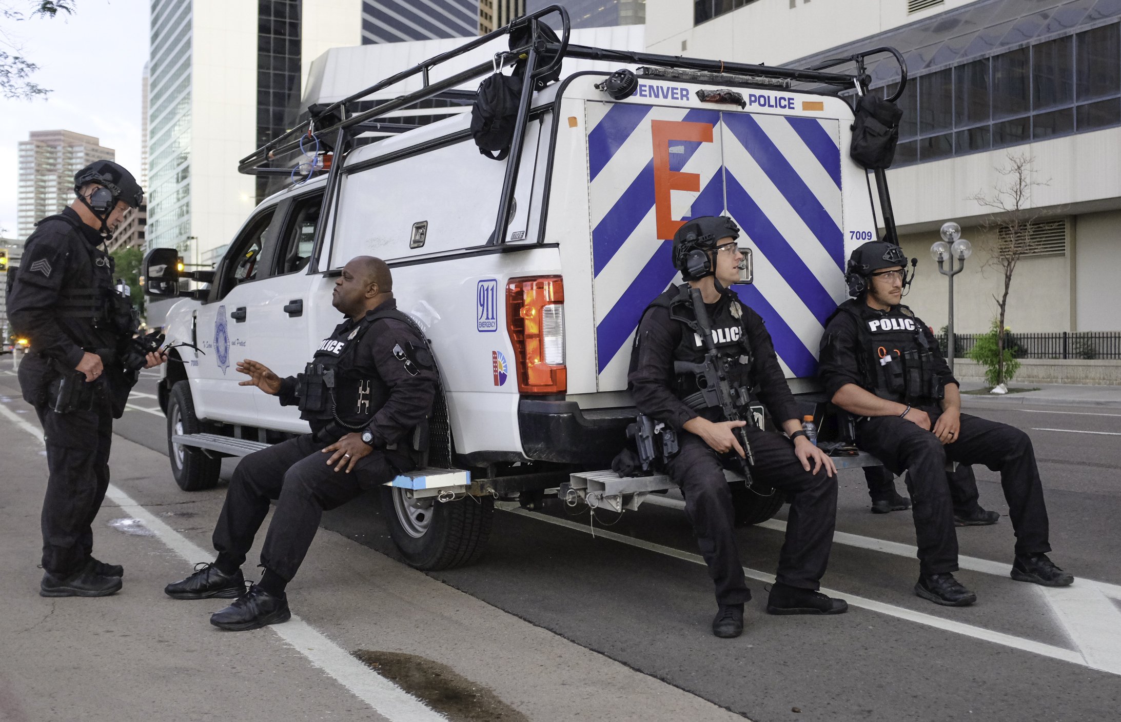 SWAT team on standby, Denver abortion protest