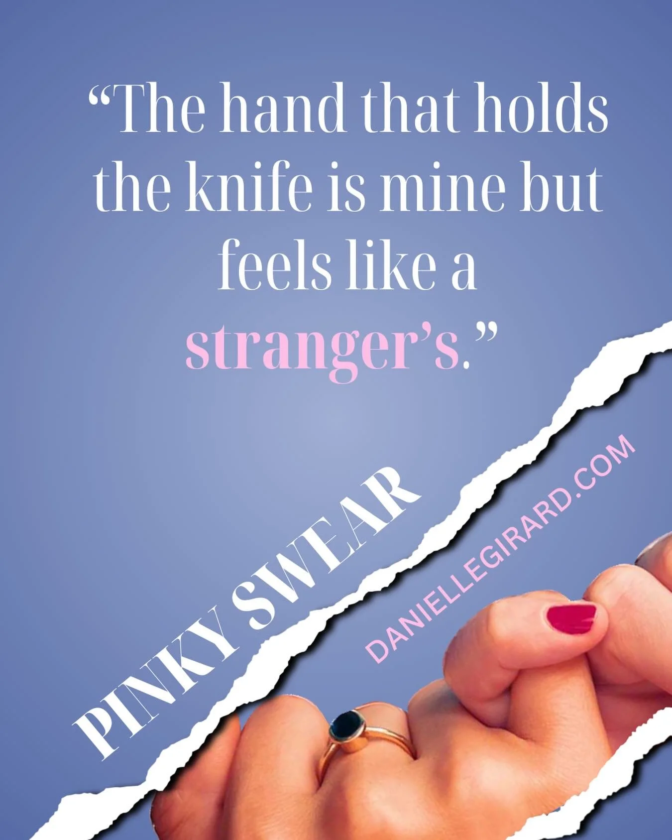 My new thriller #PinkySwear marks a departure from my previous novels, as I use my own understanding of motherhood to dive into the rare form of torture that is the fear of losing one&rsquo;s child. I can&rsquo;t wait for you to read it. Pre-order a 