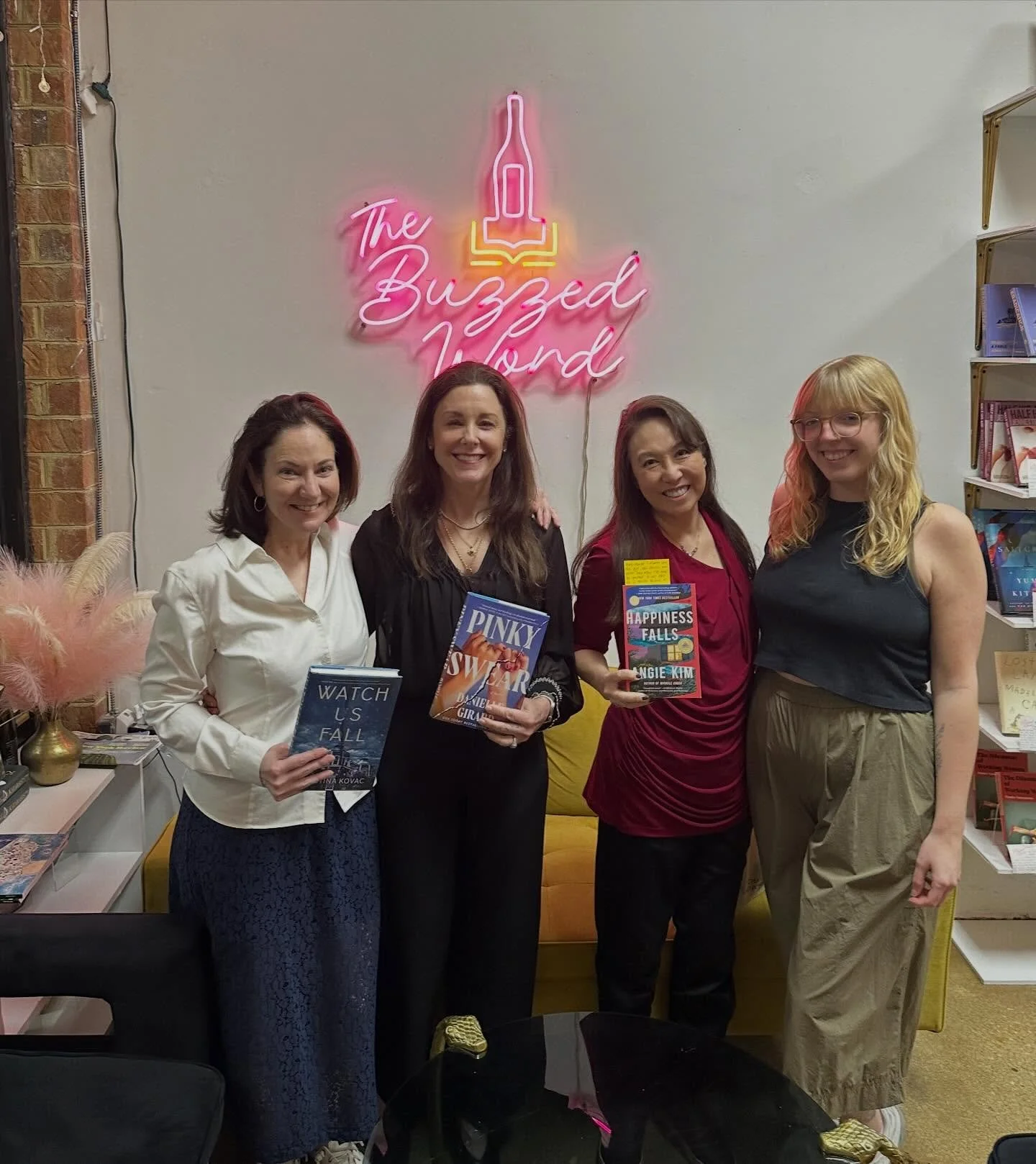 An amazing last few days of the east coast portion of the Pinky Swear tour with @christinakovacwrites and @angiekimask at @thebuzzedword and @bethanybeachbooks and @bnrehobothbeach and @browseaboutbooks 

So grateful to Cameron and James and Ryann an