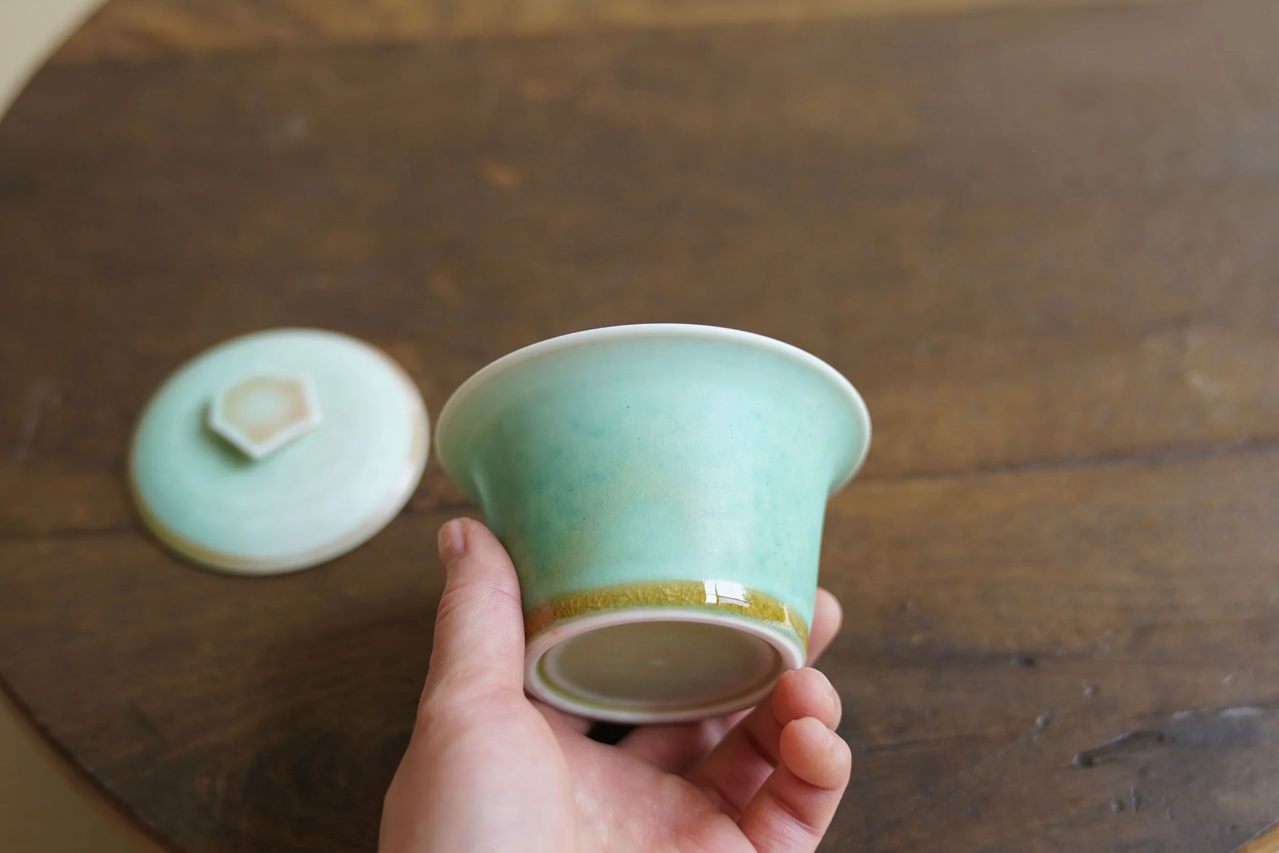 Handmade Pentagon Lid Gaiwan