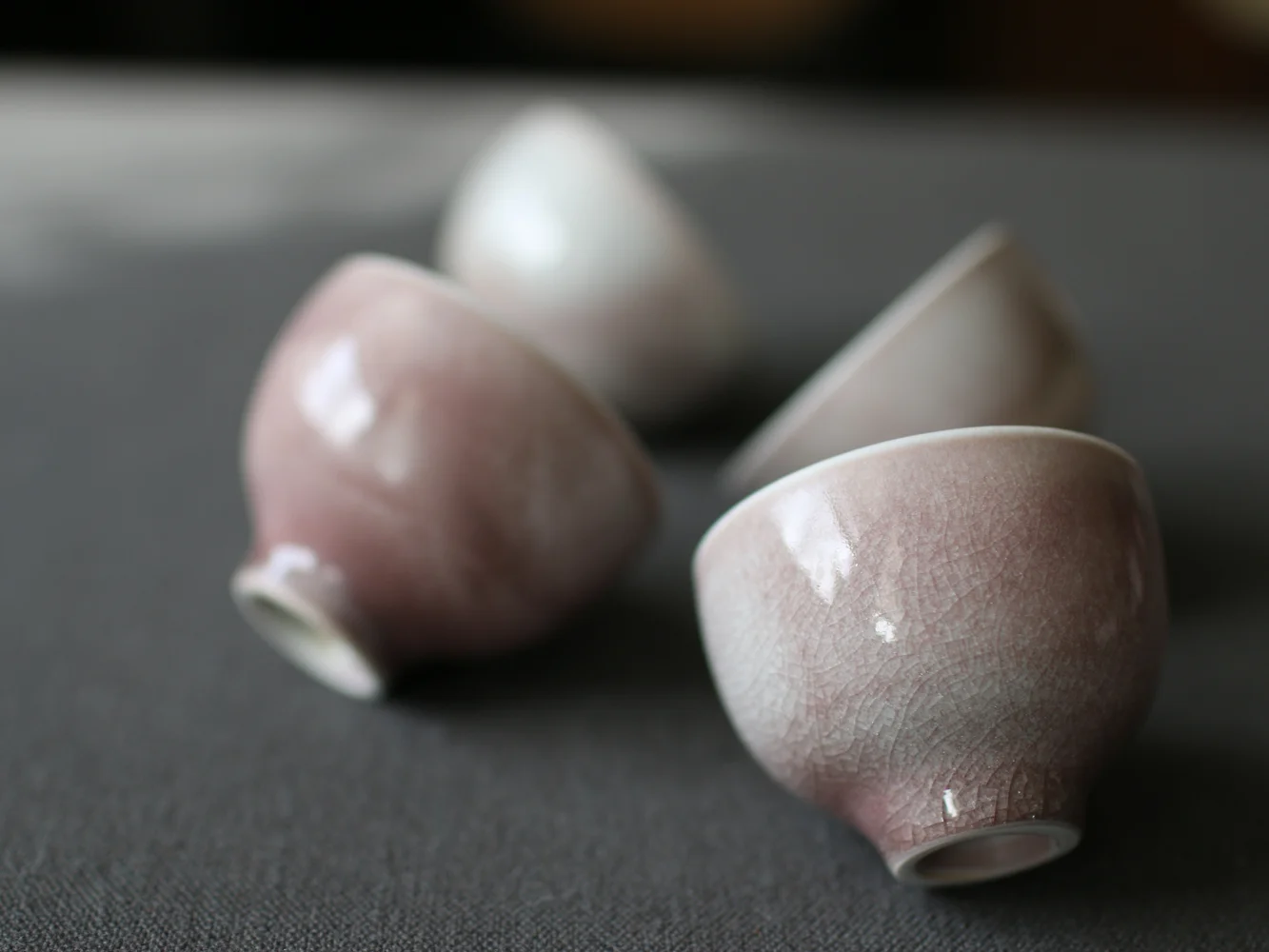 Handmade Rose Quartz Teacups ( New )