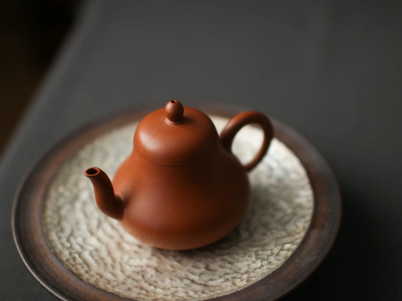Handmade Yixing Zhu Ni Clay Si Ting Teapot