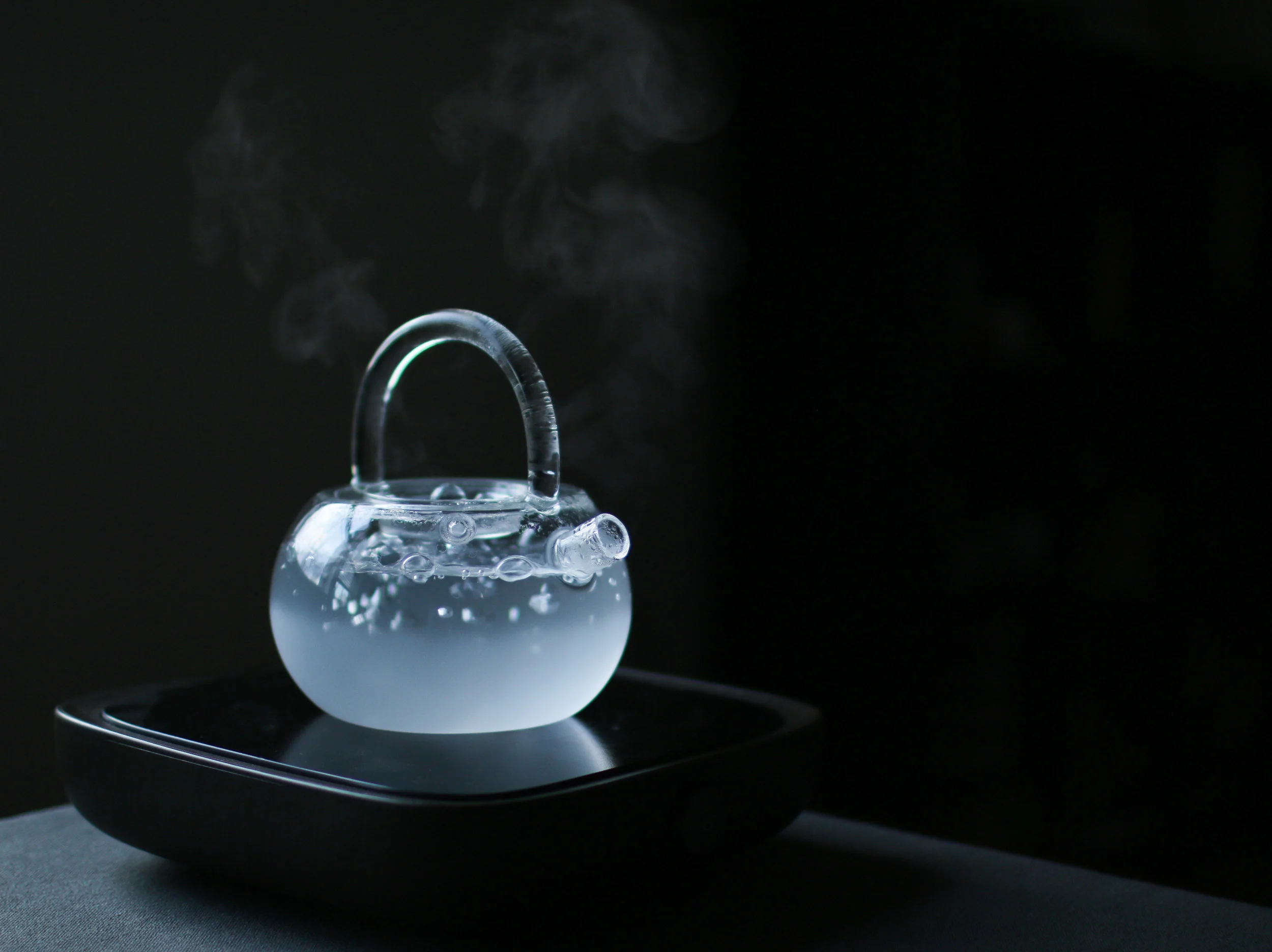 Semi Frosted Glass Kettle