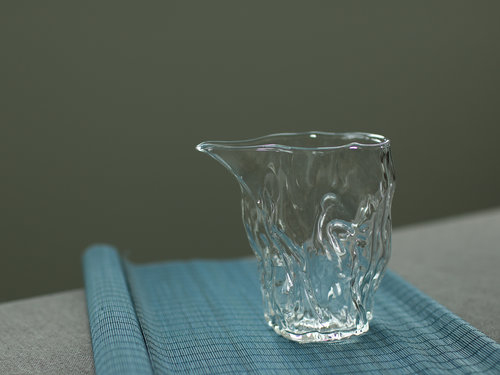 Line Textured Glass Fair Cup — tea