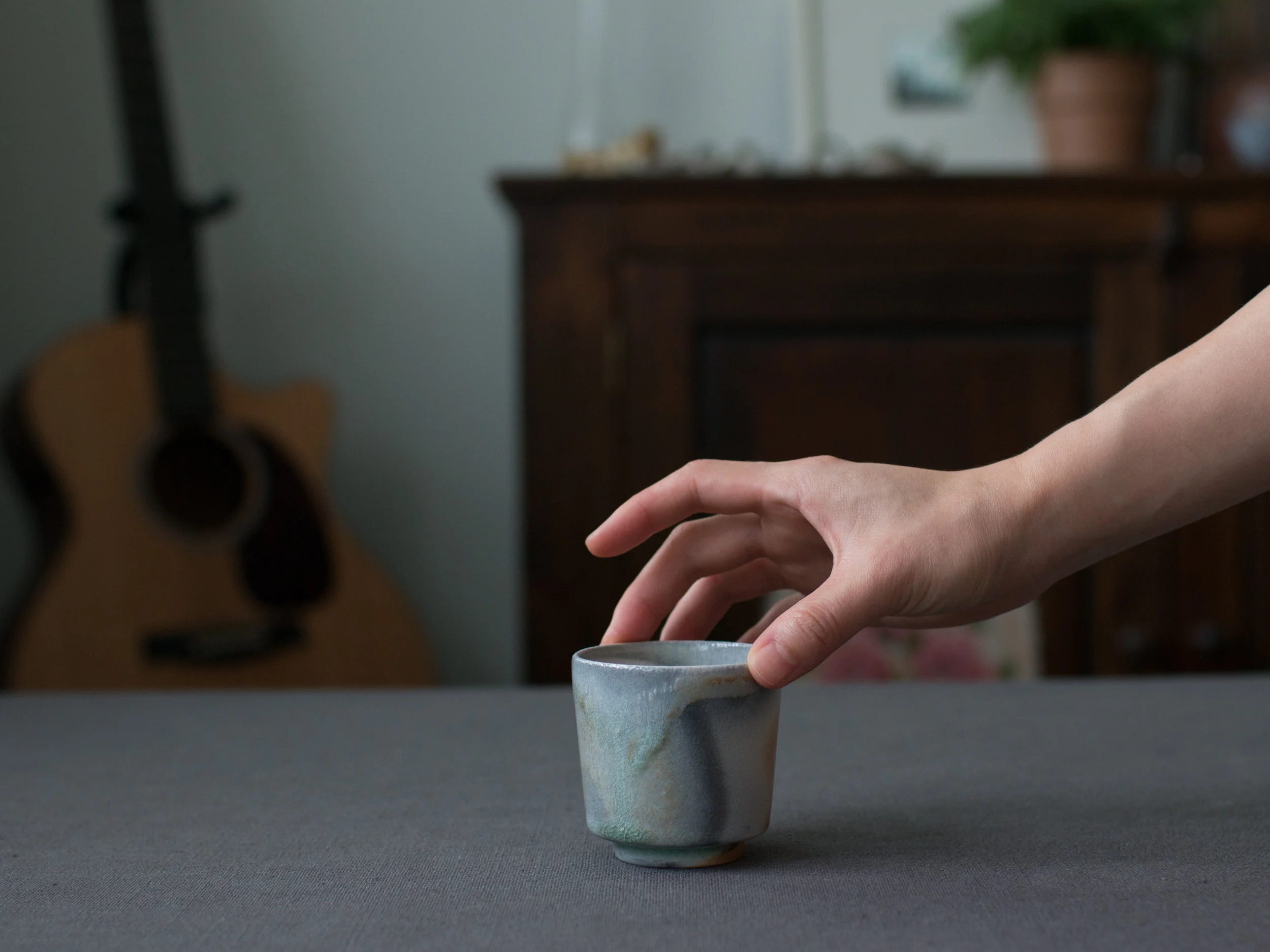 Thunderstorm Wood Fired Teacup