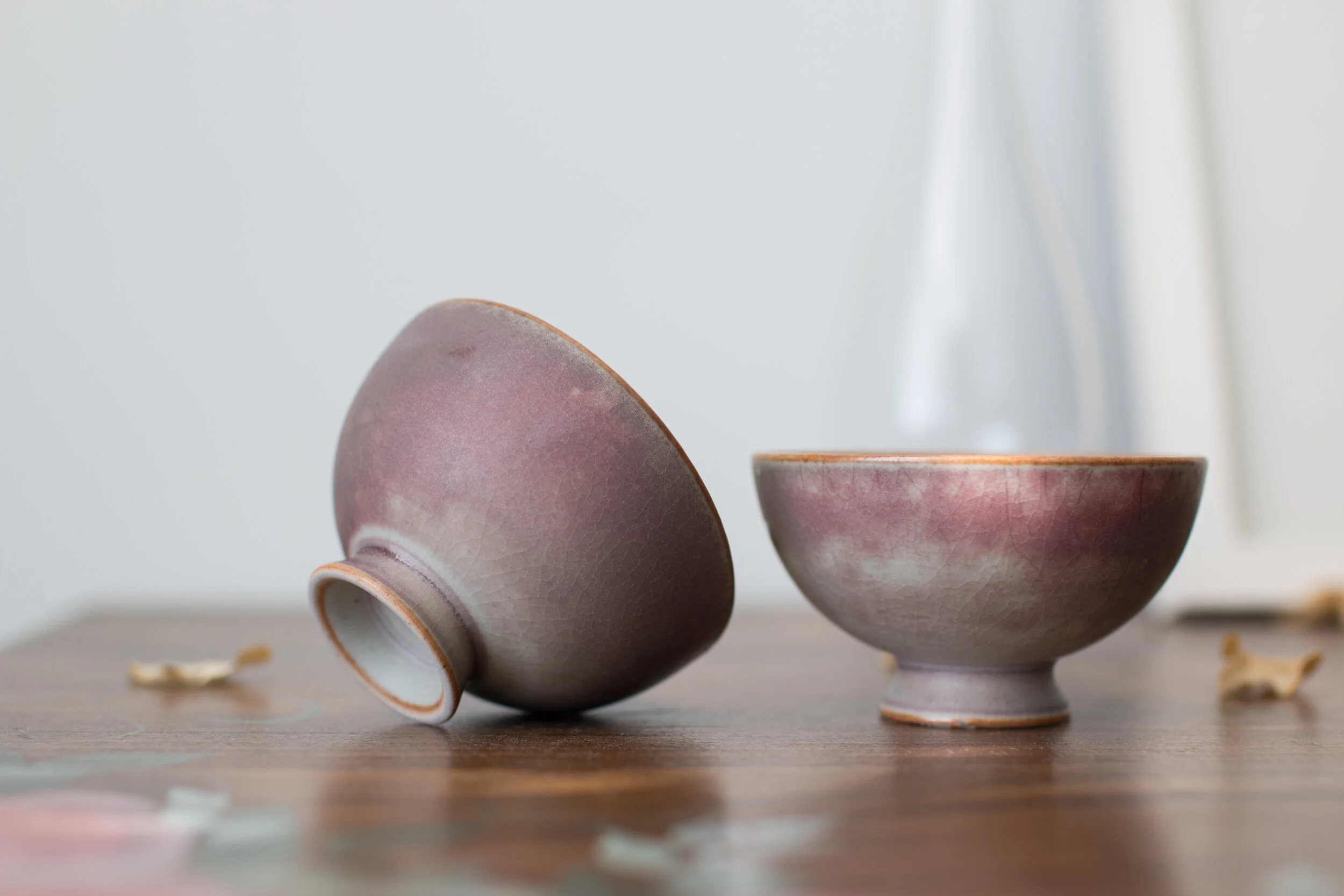 Handmade Dark Red Teacup