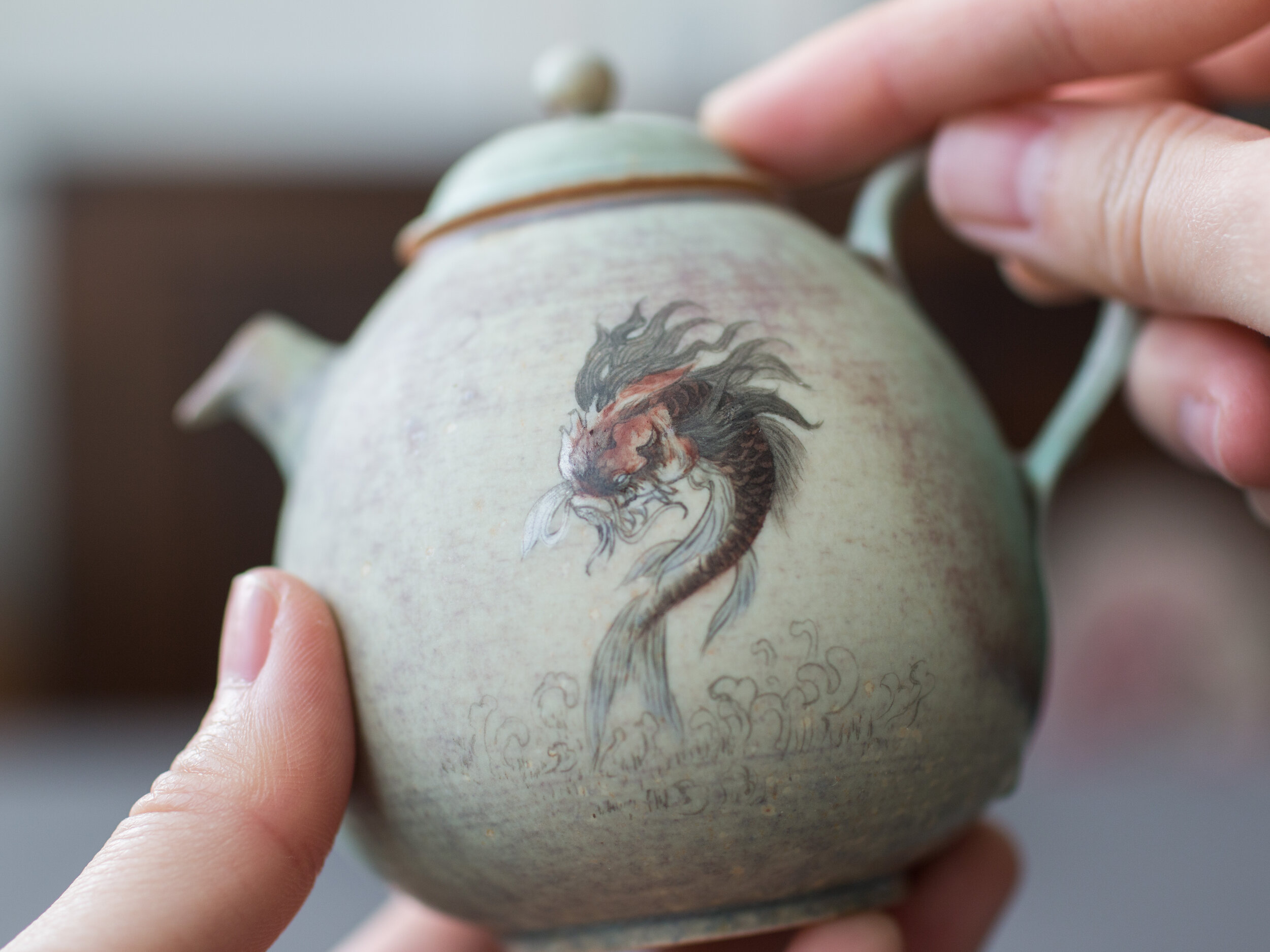 Mint Green Spirit Animal Teapot