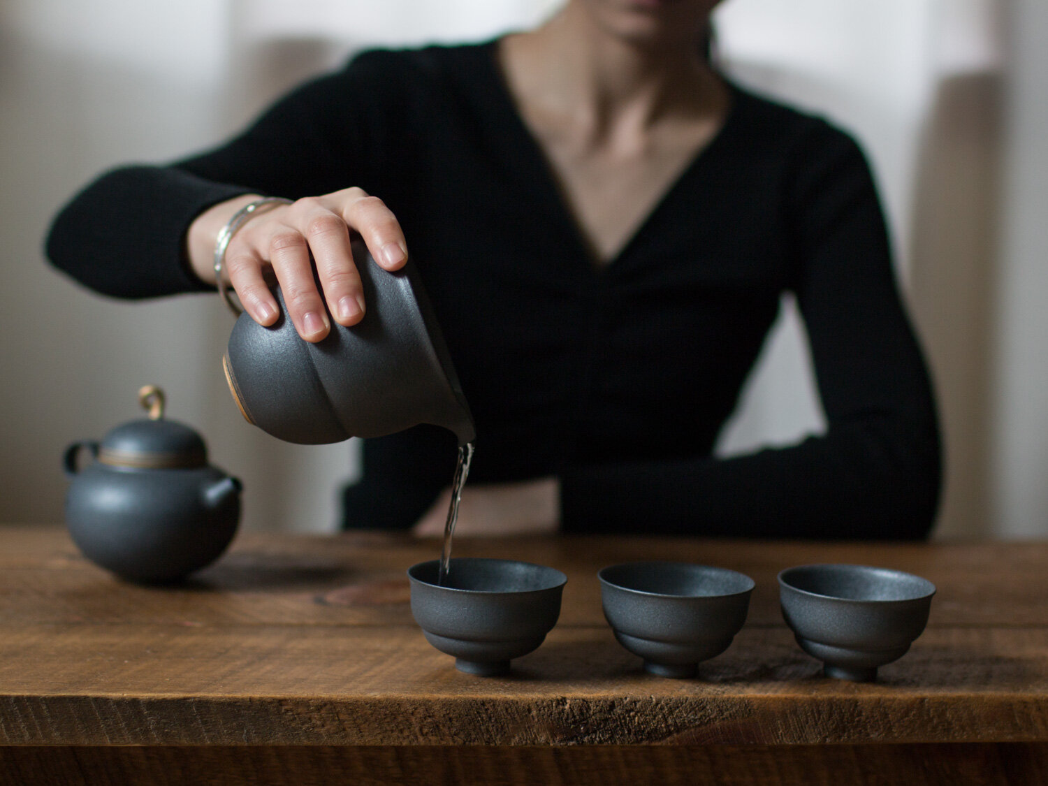 Handmade Black Gourd Fair Cup 