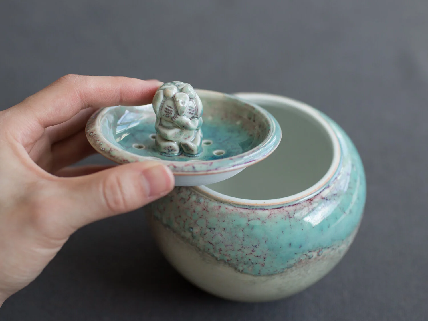 Handmade Tiffany Blue Waste Bowl