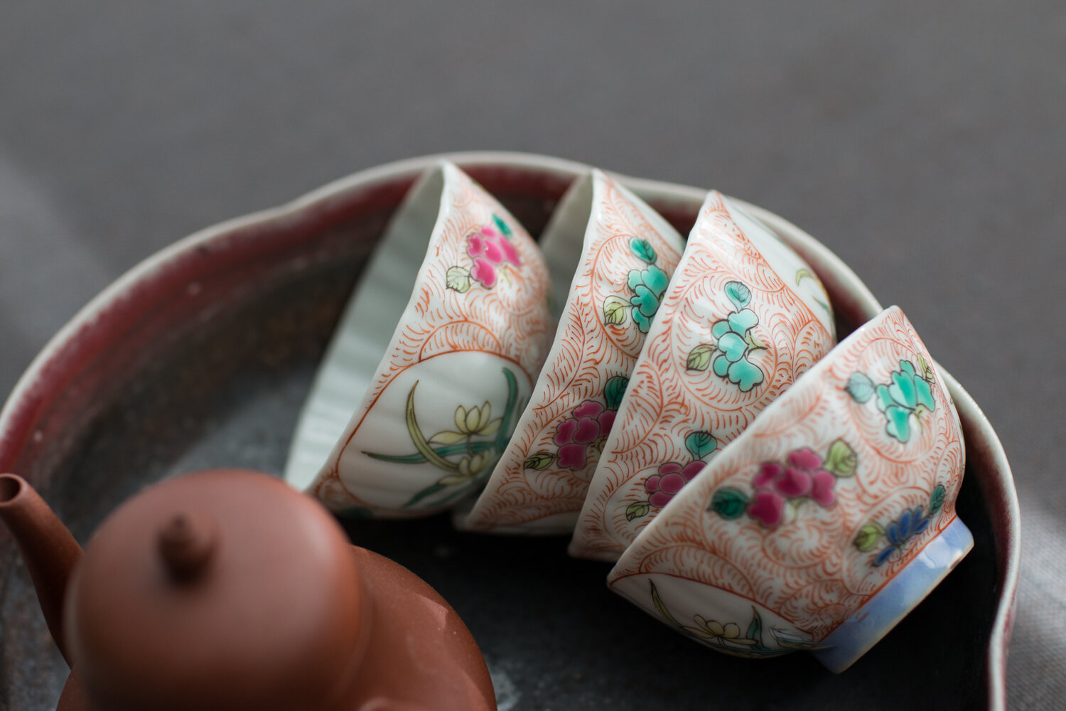 Vintage Hand-Painted Teacup