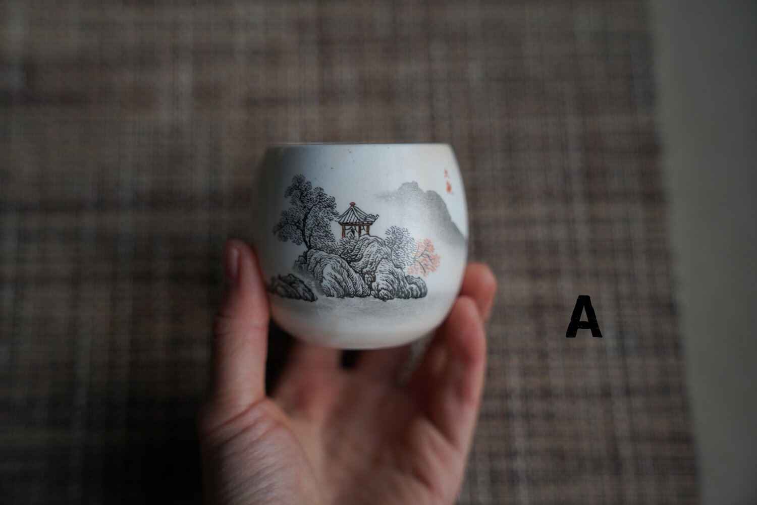 Wood-fired Landscape Painting Teacup