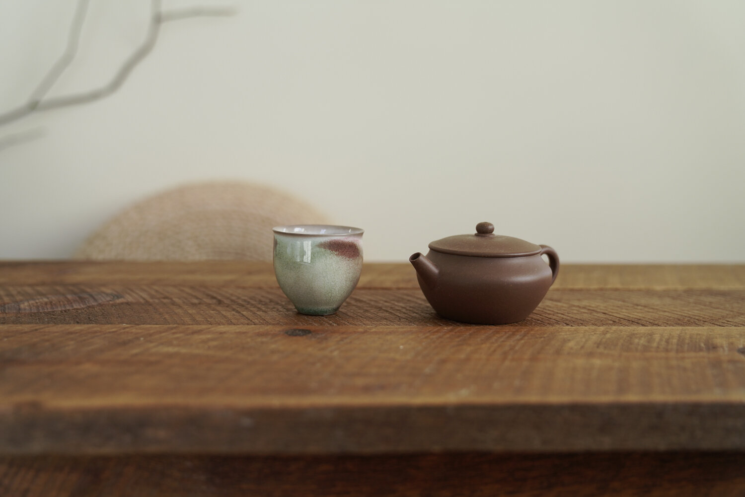 Handmade Soda Firing Ruby Red Teacup