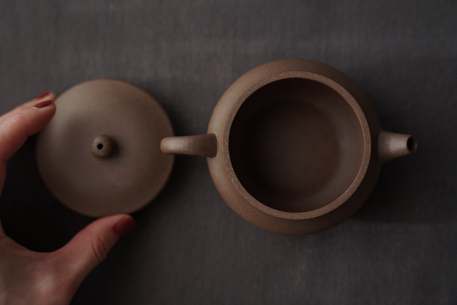 Handmade Aged Duan Ni Clay Teapot