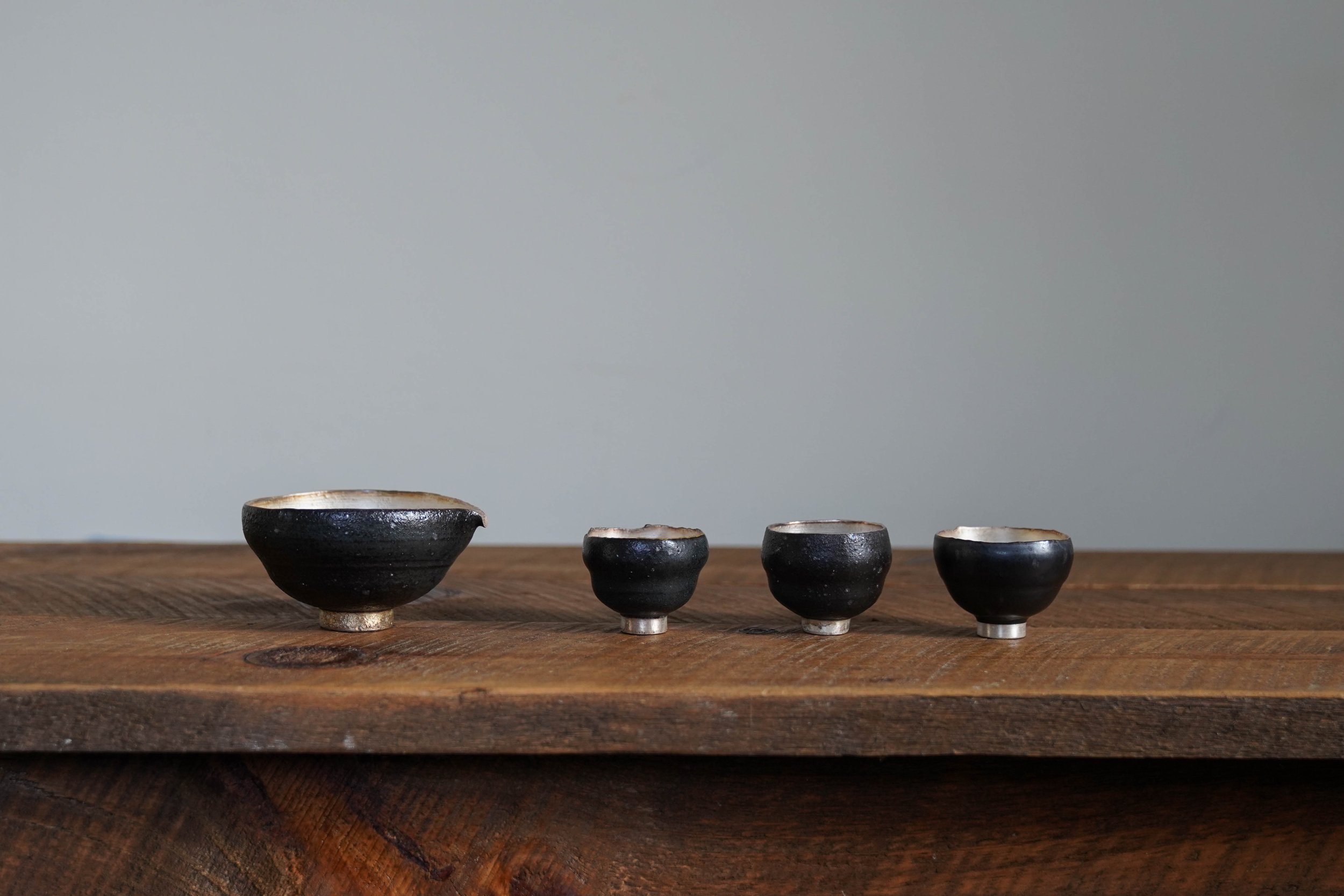 Black Silver Glazed Fair Cup 