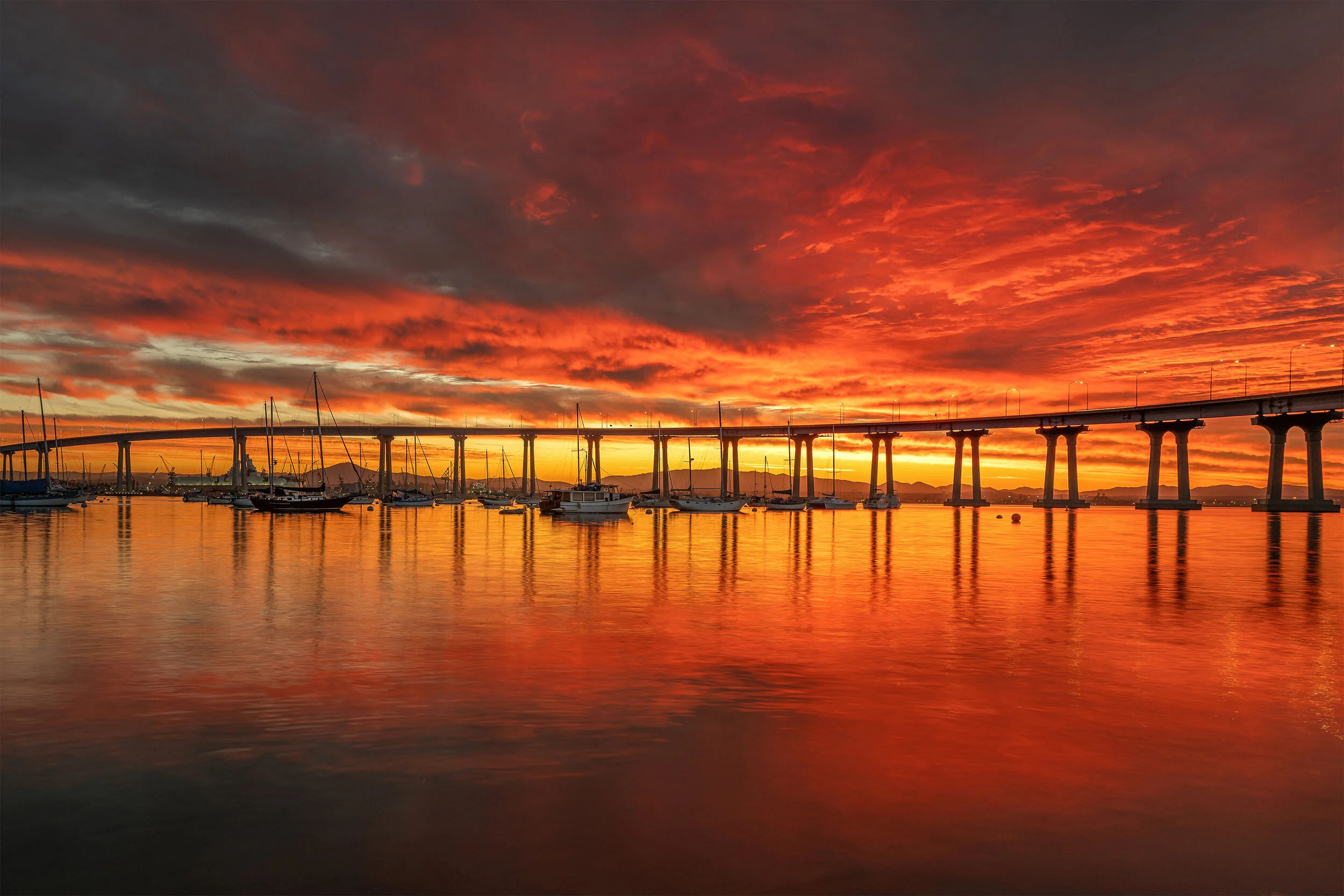 San diego sunrise landscape coronado bridge.jpg