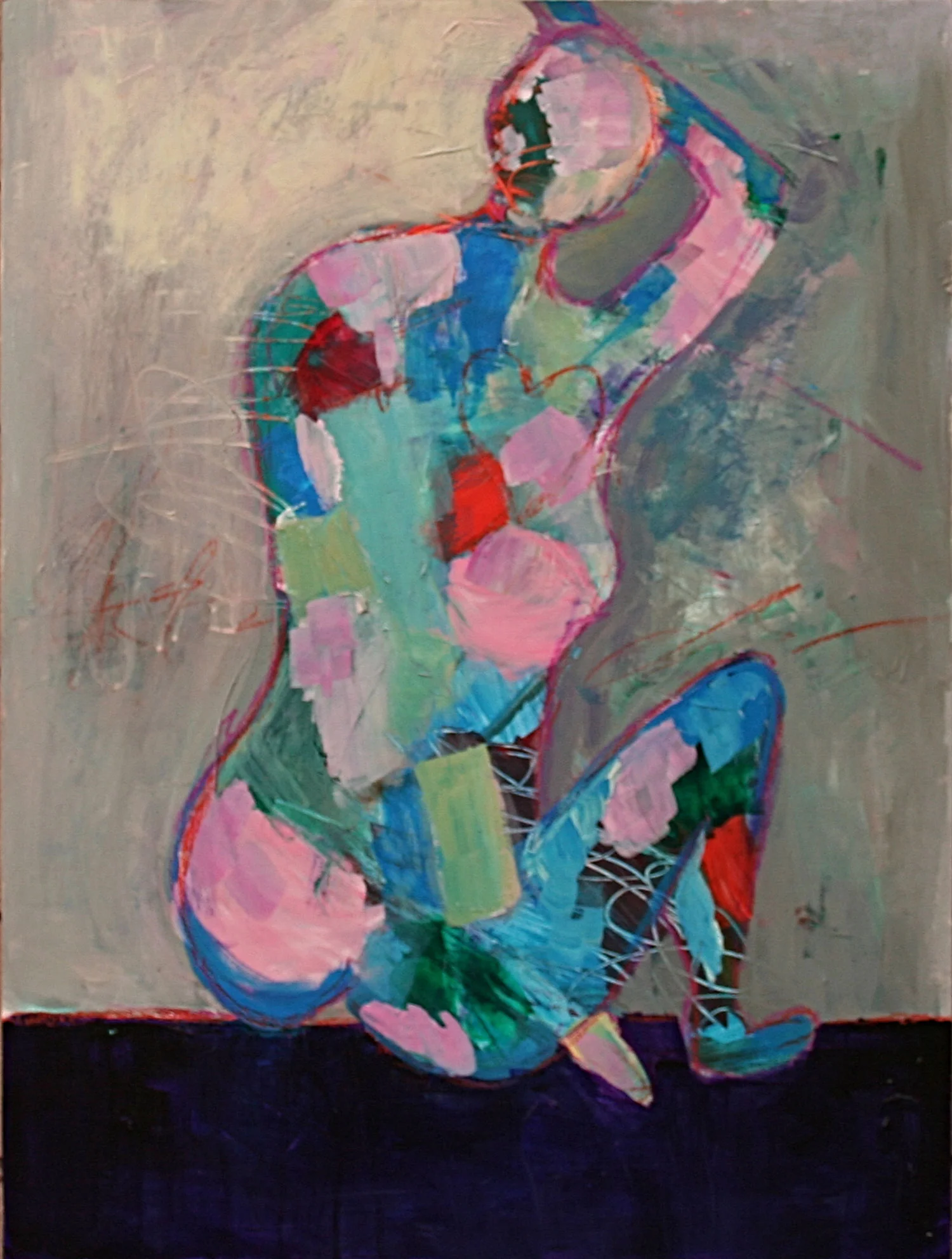 All Mine 24x18" Acrylic/Pastel