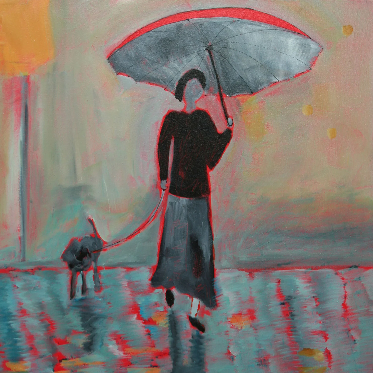 A Walk in the Park 24x24" Acrylic
