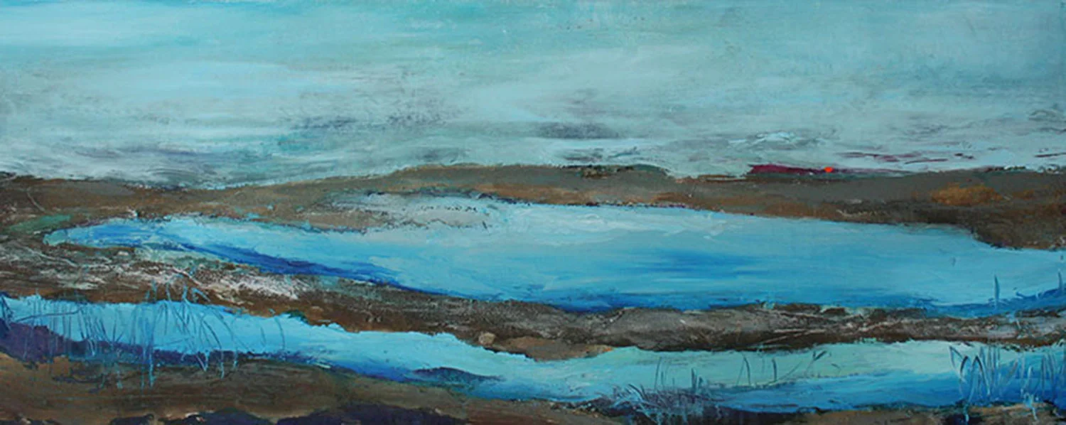 Shoreline Textures 1 16x40" Acrylic/Lava/Pumice