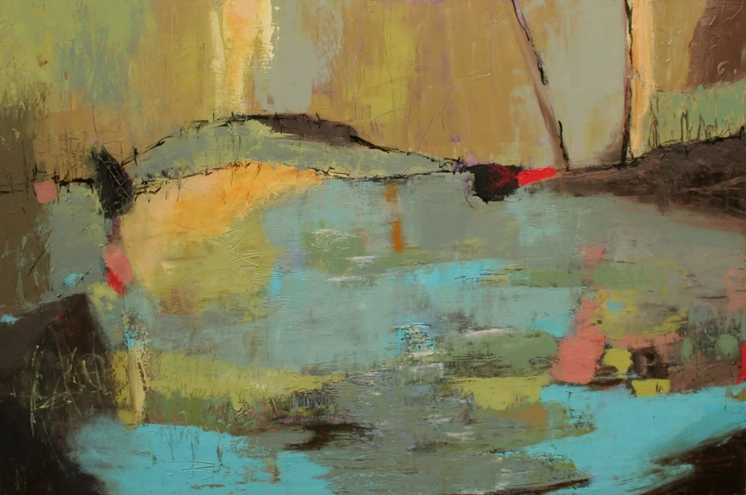 Creekside View 24x36" Acrylic